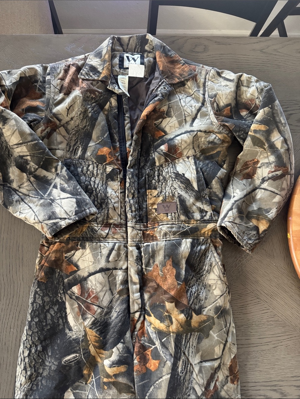 Walls Camouflage  insulated Coverall - Brown/Green/Gray. Youth size 16